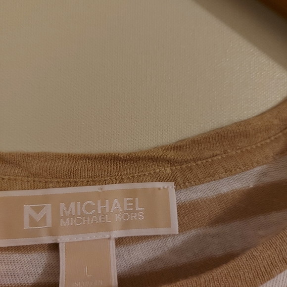 MICHAEL KORS striped tee shirt with tie - Picture 3 of 3